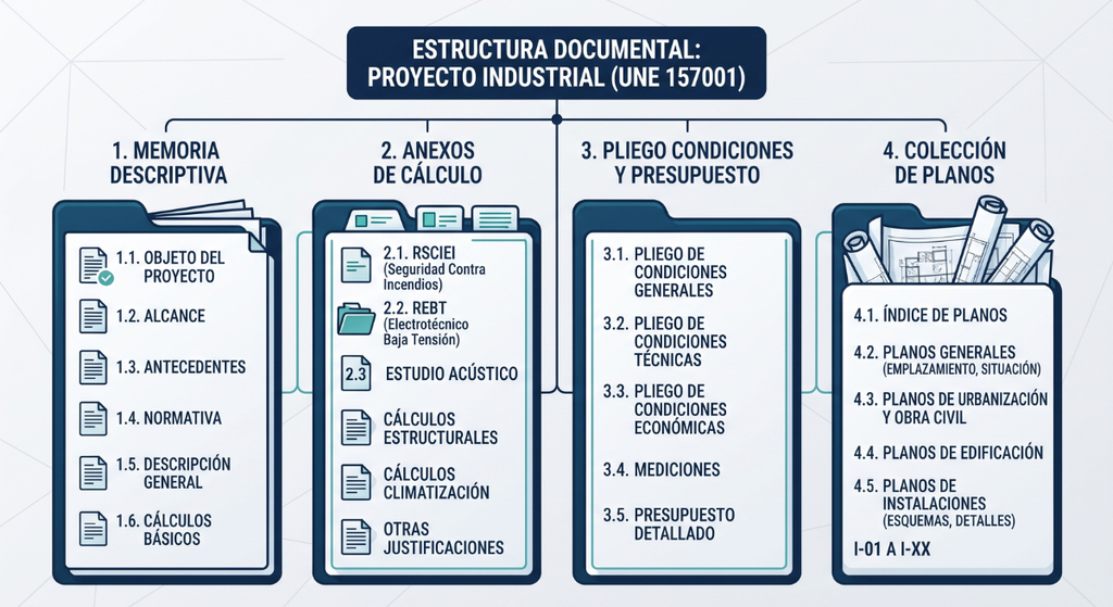 Proyecto de licencia de actividad para nave industrial: contenido, requisitos y tramitación 1 Estructura formal del proyecto de actividad