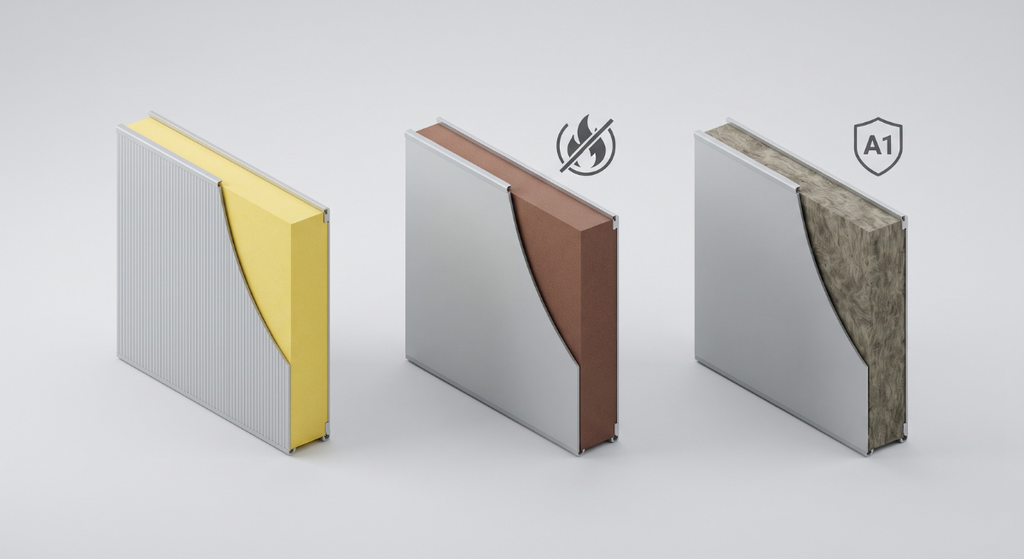 Panel sándwich para nave industrial: tipos, aislamiento y precio 1 Tipos de panel sandwich