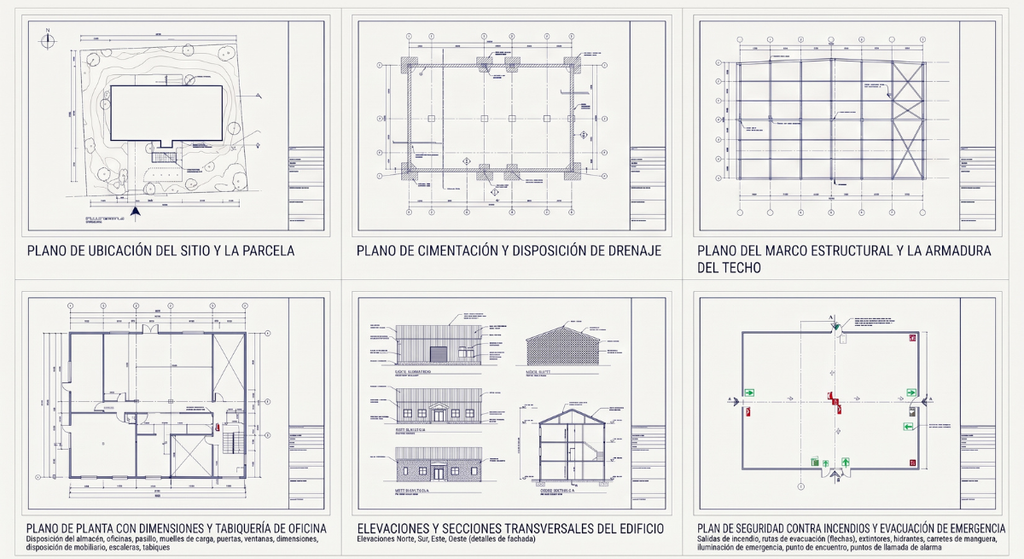 Planos de una nave industrial: tipos y qué debe incluir cada plano 1 contenido obligatorio de los planos de una nave industrial